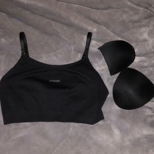 Gymshark small flex sports bra black